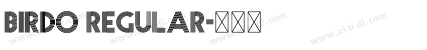 Birdo Regular字体转换